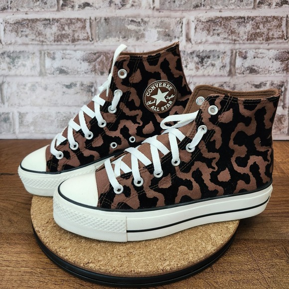 Converse Shoes - Size 9 - Converse Chuck Taylor All Star Lift Platform High Leopard Remix Women's